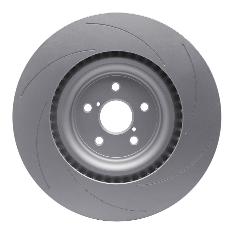 Lexus RC F Brake Rotor (1) - Left Front - R1 Concepts - Slotted GeoSPEC Coated - `15-`22